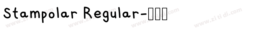 Stampolar Regular字体转换 Stampolar Regular字体转换